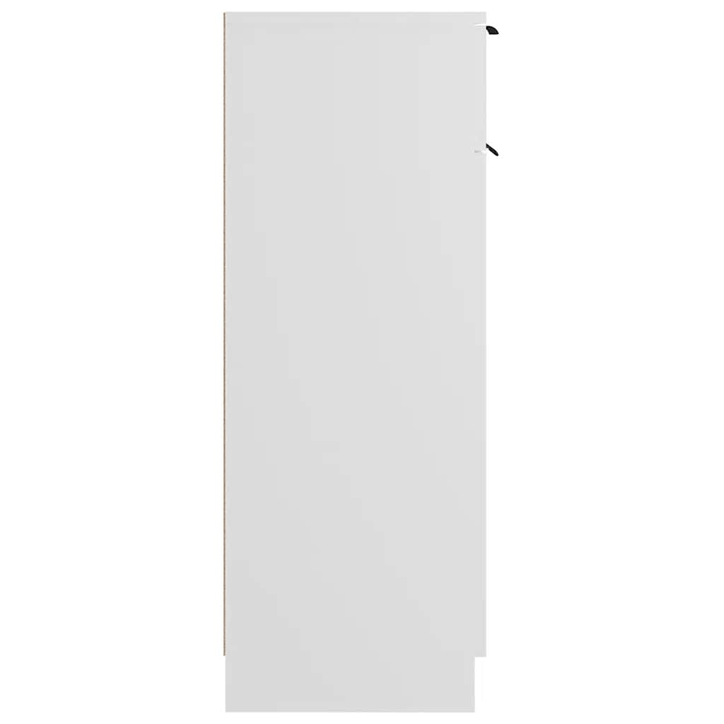 Bathroom Cabinet White 32x33.5x90 cm Engineered Wood